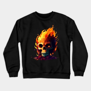 Fire skull Crewneck Sweatshirt